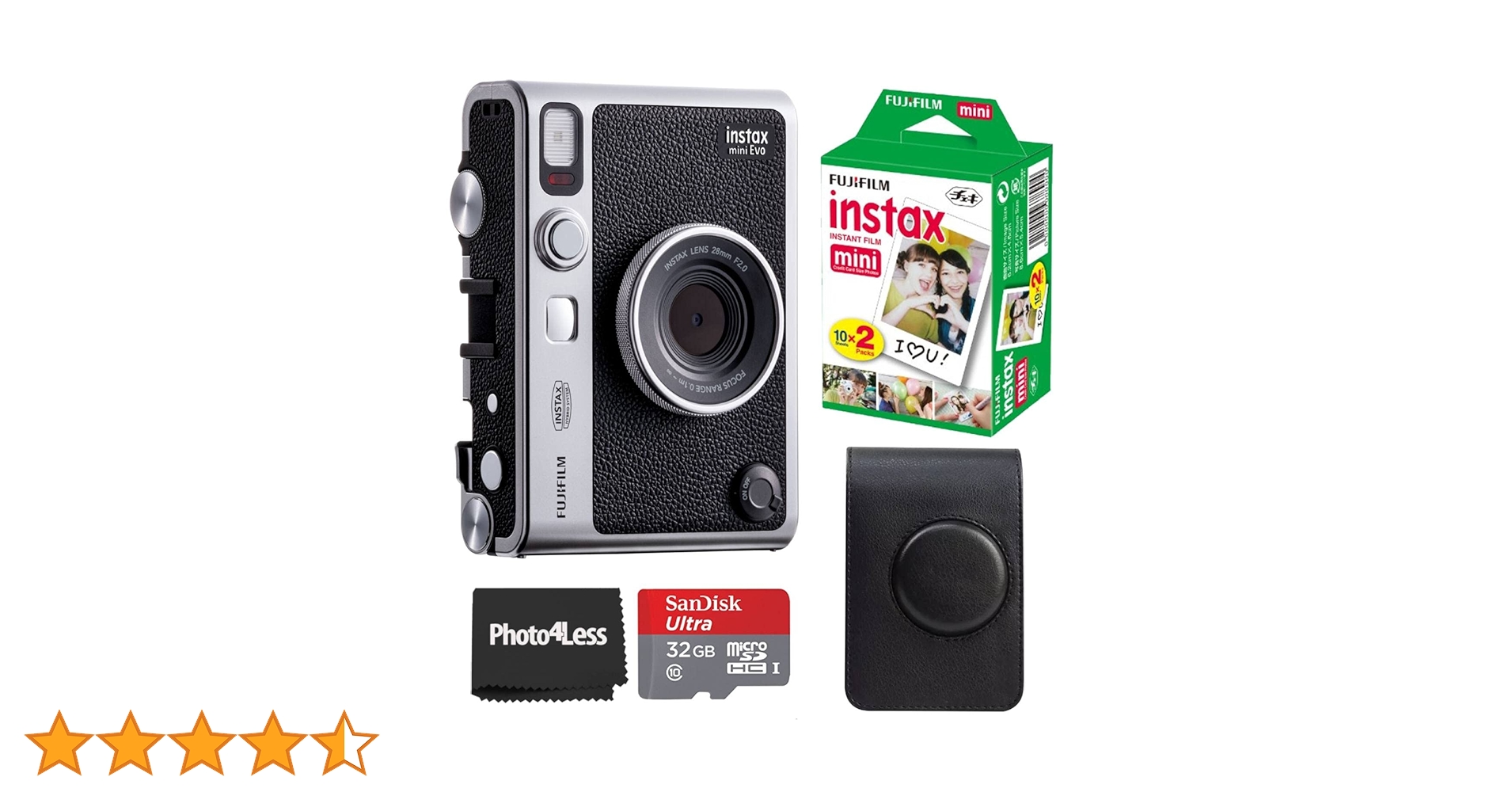 Amazon.co.jp: Fujifilm Instax Mini EVO Hybrid Black Instant
